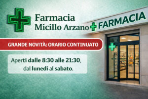 Scopri di più sull'articolo Grande novità ad Arzano: farmacia con orario continuato