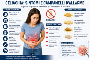 Scopri di più sull'articolo Come accorgersi di avere la celiachia: sintomi, campanelli d’allarme, dolore addominale e celiachia silente