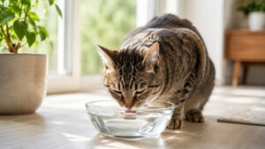 Scopri di più sull'articolo Gatto che beve molto: quanta acqua deve bere, quando preoccuparsi e come riconoscere diabete, caldo e altri problemi